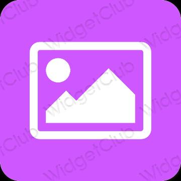 Ästhetisch Violett Photos App-Symbole