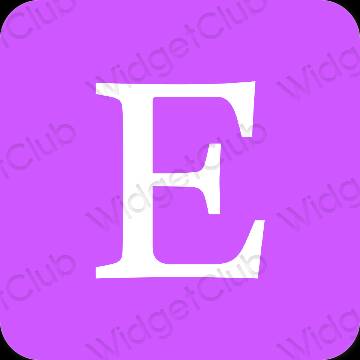 אֶסתֵטִי סָגוֹל Etsy סמלי אפליקציה