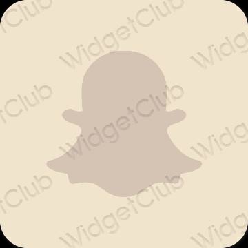 Estetis krem snapchat ikon aplikasi