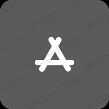 Estetyka szary AppStore ikony aplikacji