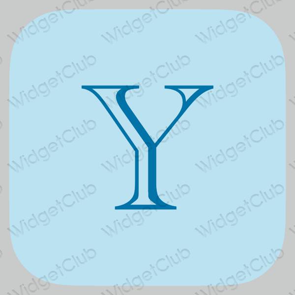 Esthetische Yahoo! app-pictogrammen