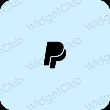 Esztétika lila Paypal alkalmazás ikonok