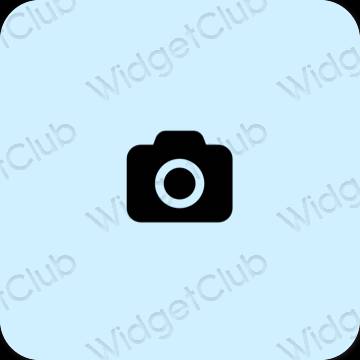 Estético púrpura Camera iconos de aplicaciones