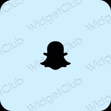 Aesthetic purple snapchat app icons