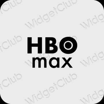Esthétique grise HBO MAX icônes d'application