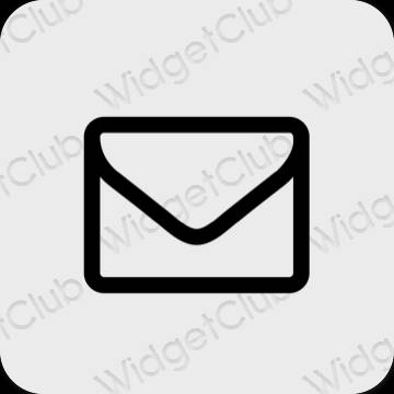 אֶסתֵטִי אפור Mail סמלי אפליקציה