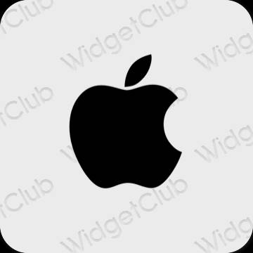 Естетичний сірий Apple Store значки програм