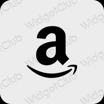 Estetik kelabu Amazon ikon aplikasi