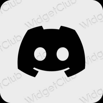 Stijlvol grijs discord app-pictogrammen