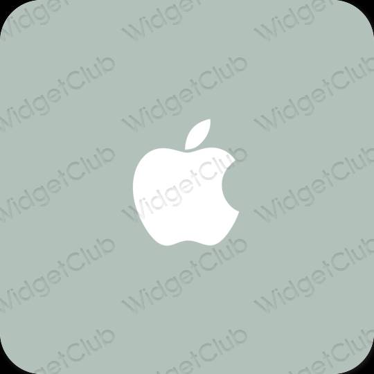 Естетичен зелено Apple Store икони на приложения
