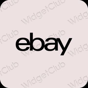 Esthetische eBay app-pictogrammen