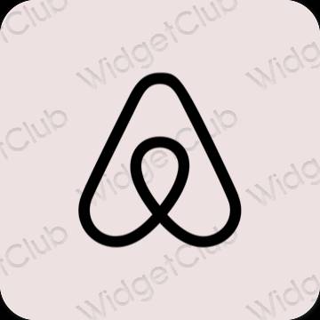 Ästhetische Airbnb App-Symbole