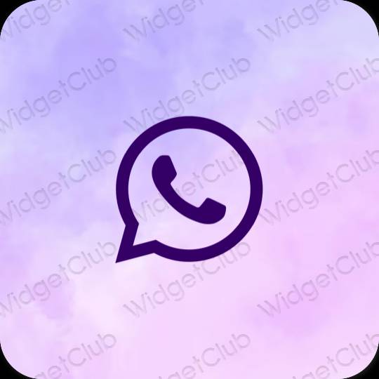 Icônes d'application WhatsApp esthétiques