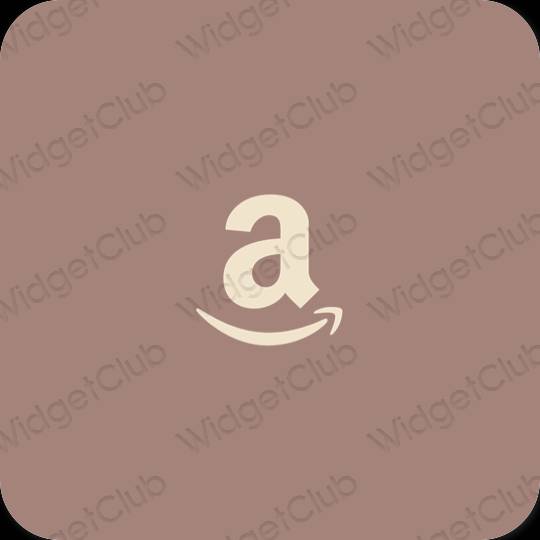 审美的 棕色的 Amazon 应用程序图标
