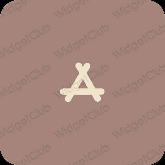 미적인 갈색 AppStore 앱 아이콘