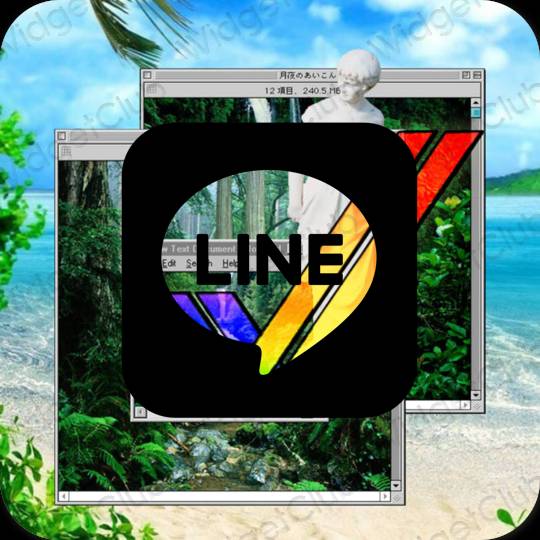 Esthetische LINE app-pictogrammen