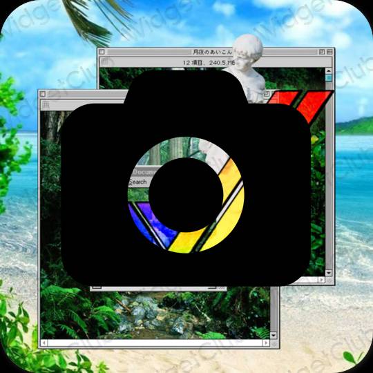 Esthetische Camera app-pictogrammen