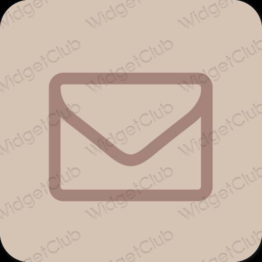 Stijlvol beige Mail app-pictogrammen