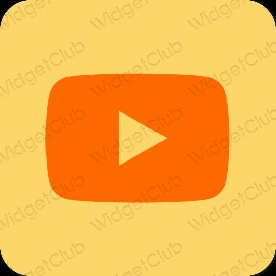 Естетичен кафяво Youtube икони на приложения