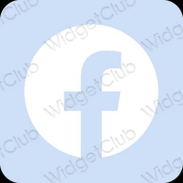 Estetis ungu Facebook ikon aplikasi