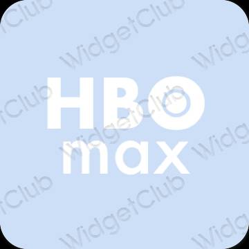 Estetico blu pastello HBO MAX icone dell'app