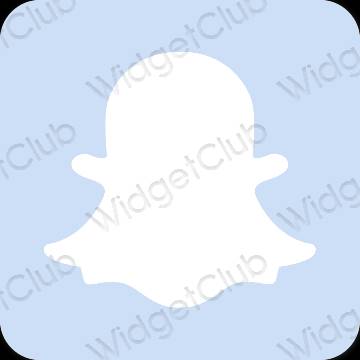 Estetisk lila snapchat app ikoner