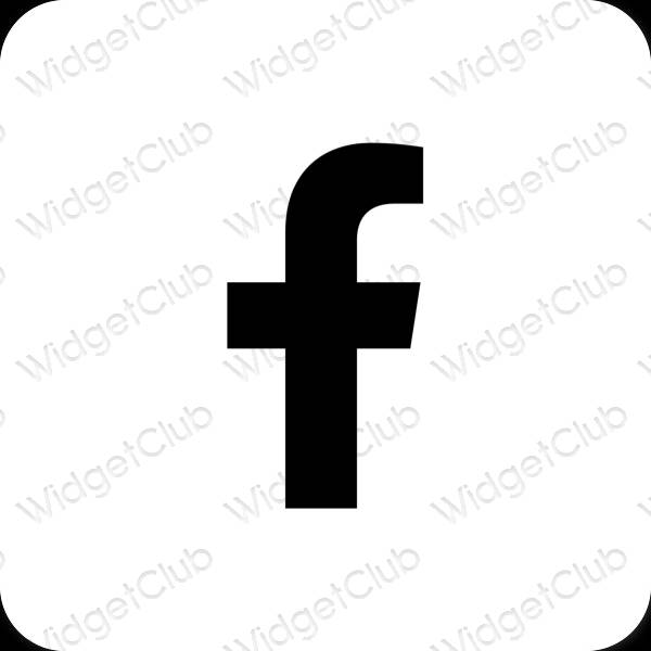 Estética Facebook iconos de aplicaciones