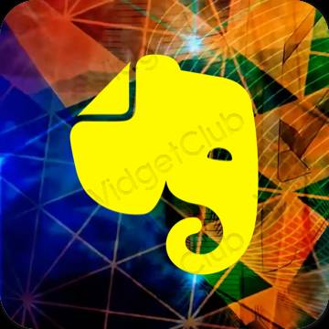 Evernote おしゃれアイコン画像素材