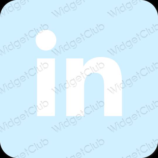 Estetico porpora Linkedin icone dell'app