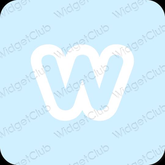 Esteetiline lilla Weebly rakenduste ikoonid