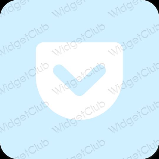 Estetické Fialová Pocket ikony aplikácií