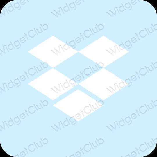 Estetické ikony aplikácií Dropbox