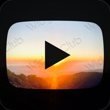 Esthetische Youtube app-pictogrammen