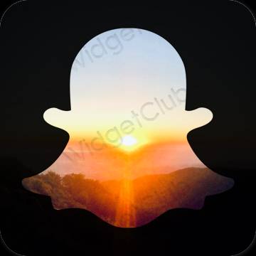 ไอคอนแอพ Aesthetic snapchat