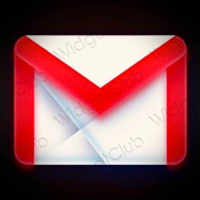 Æstetisk beige Gmail app ikoner