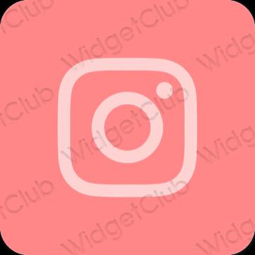 Ästhetisch Rosa Instagram App-Symbole