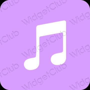 Esthetische Apple Music app-pictogrammen