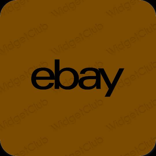 Esthetische eBay app-pictogrammen