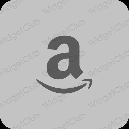 Æstetisk grå Amazon app ikoner