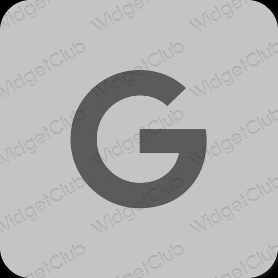 審美的 灰色的 Google 應用程序圖標