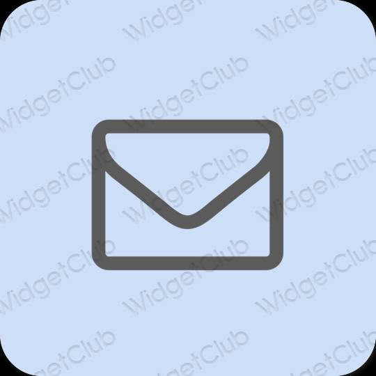 Естетски пастелно плава Mail иконе апликација