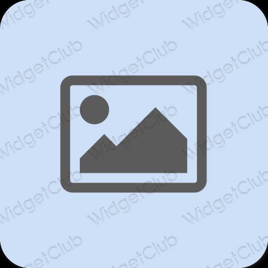 Estetsko pastelno modra Photos ikone aplikacij