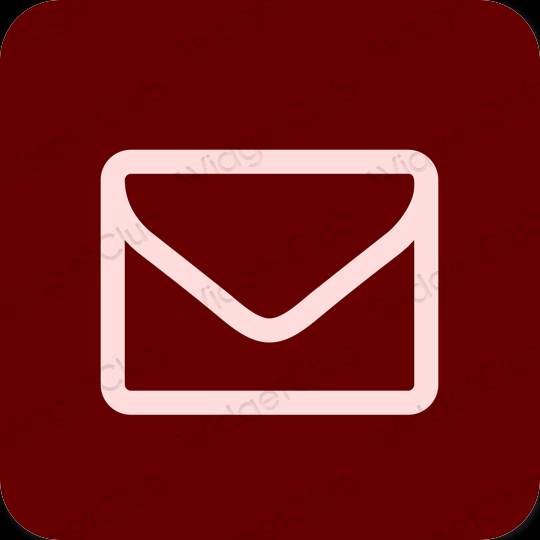 эстетический коричневый Mail значки приложений