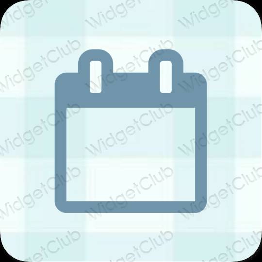 Aesthetic green Calendar app icons