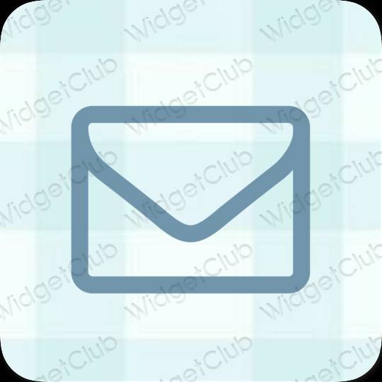 زیبایی شناسی سبز Mail آیکون های برنامه