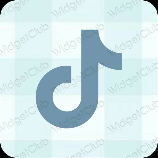 Aesthetic green TikTok app icons