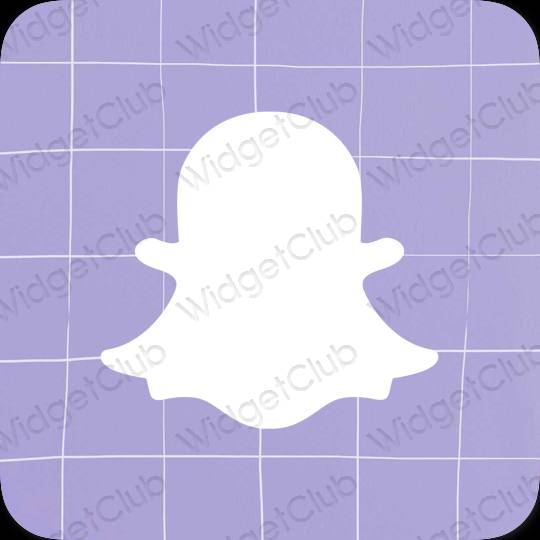 Aesthetic pastel blue snapchat app icons