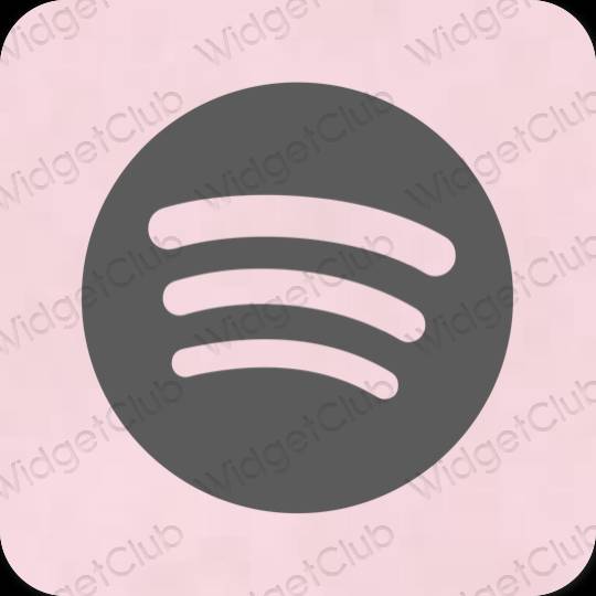 Aesthetic gray Spotify app icons