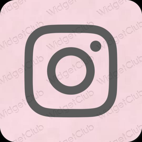 Estetico grigio Instagram icone dell'app