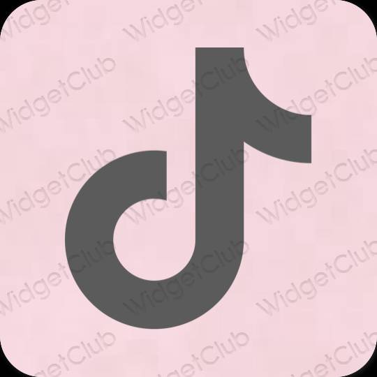 Stijlvol grijs TikTok app-pictogrammen